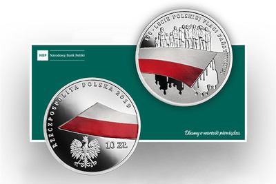 100-lecie polskiej flagi państwowej – wyjątkowa moneta kolekcjonerska NBP