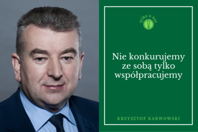 Wywiad z Krzysztofem Karwowskim - prezesem zarządu Banku Spółdzielczego w Szczytnie na temat konsorcjum 11 banków spółdzielczych