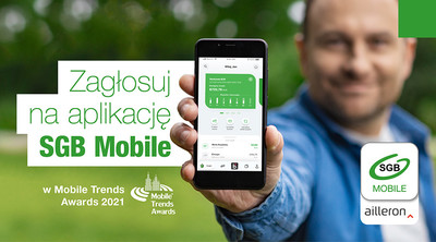Aplikacja SGB Mobile po raz kolejny z nominowana w konkursie Mobile Trends Awards