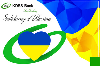 KDBS Bank solidarny z Ukrainą - zaprasza do wspólnego działania