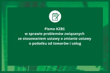 Pismo KZBS skierowane do Krajowej Administracji Skarbowej